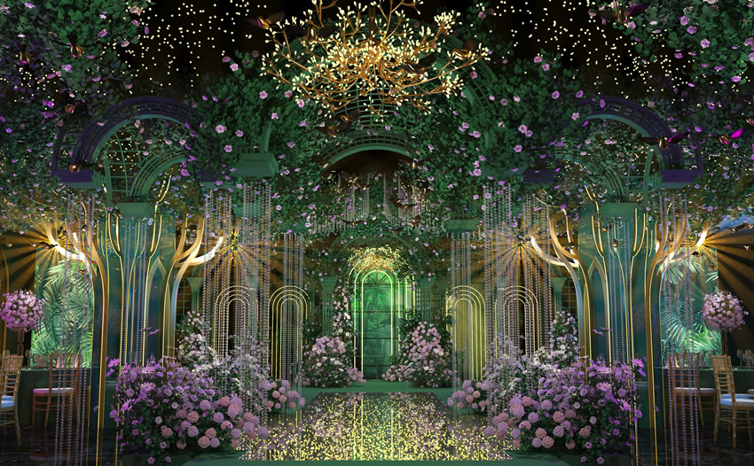 双流奇妙森林婚礼堂效果展示